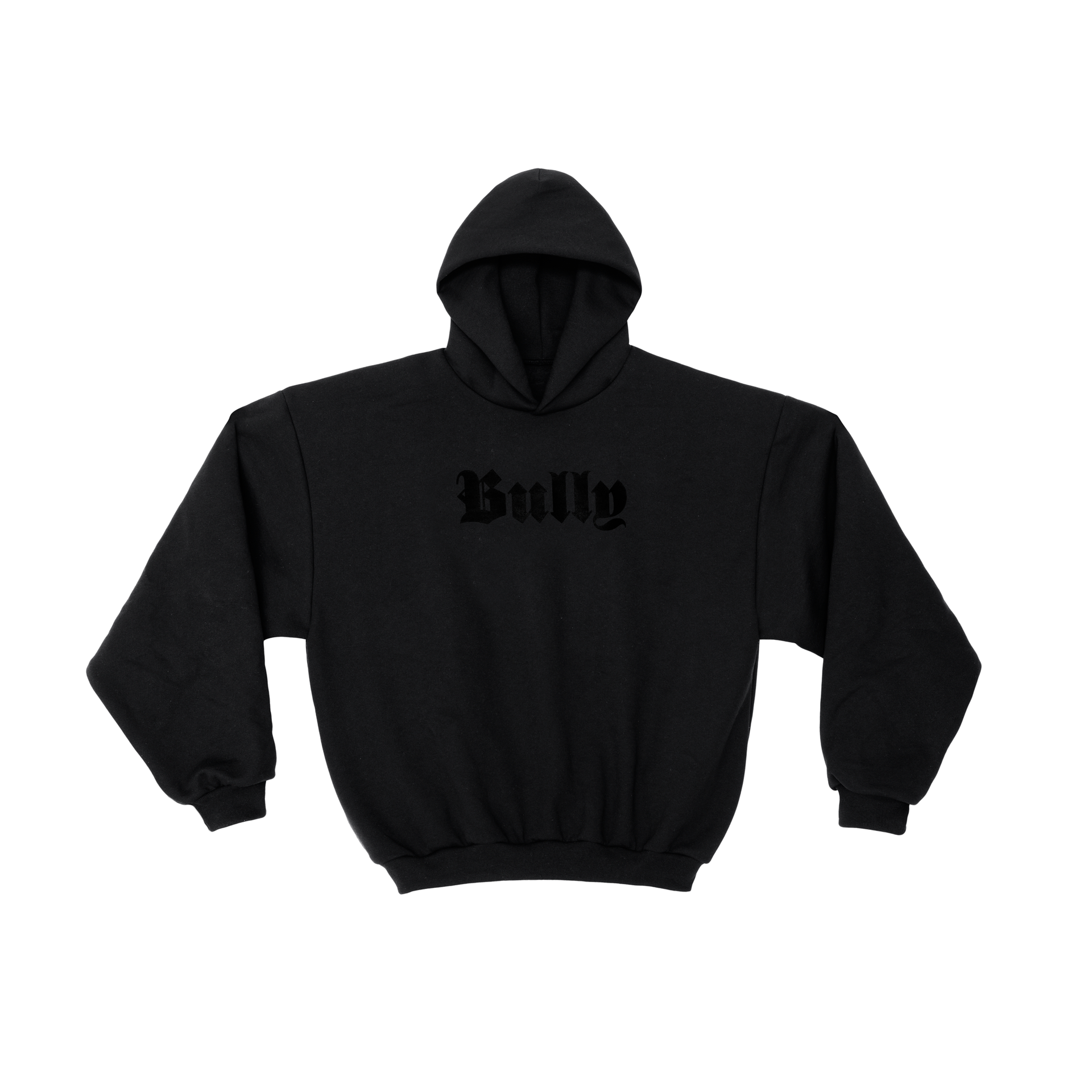 BULLY HOODIE BLACK ON BLACK